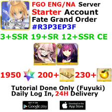 [ENG/NA][INST] FGO / Fate Grand Order Starter Account 3+SSR 200+Tix 1960+SQ #R3P picture