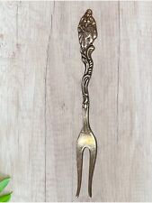 Vtg Sterling Silver Fork Ornate Dancing Woman Rare Souvenir Collect Victorian picture