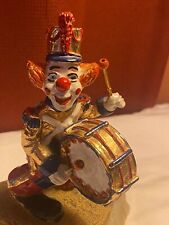 Ron Lee Clown with Drum Figurine Signed picture