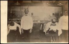 RPPC Postcard MI Zeeland Michigan Rybarcik's Barber Shop 1906 C4 picture