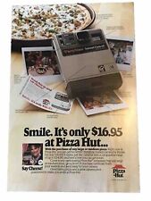 Vintage 1981 Pizza Hut Poster 30”x20” Pan Advertisement Partytime Kodak Camera picture