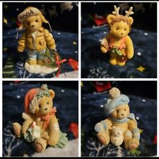 Cherished Teddies Lot Of 4 Figurines Christmas picture