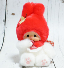 Sanrio my melody sekiguchi Monchhichi CHIMUTAN  Plush stuffed Toy Red Ssize rare picture
