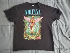 Nirvana Forest In Utero Single Sided Vintage T Shirt Concert Black Large Delta picture