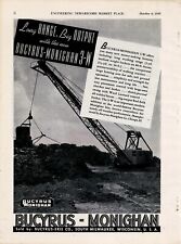 1938 Bucyrus Monighan 3-W Walker Crane Ad: Intro of Machine - Chicago, Illinois picture