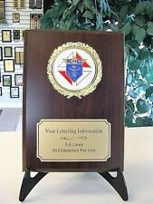 KNIGHTS OF COLUMBUS  K OF C AWARD PLAQUE FREE ENGRAVING picture