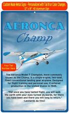 Aeronca 7AC Champion (Blue #3) HD Airplane Sign picture