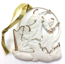 WEDGWOOD White JASPERWARE Angel's Rejoicing CHRISTMAS ORNAMENT for AMWAY 3.5 in  picture