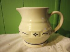 Longaberger Pottery Woven Traditions Blue Creamer-SEE DETAILS  picture