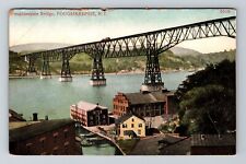 Poughkeepsie NY-New York, Poughkeepsie Bridge Vintage Postcard picture