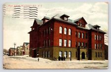 1908 High School Street View Dirt Roads Watervliet New York NY PC Postcard picture