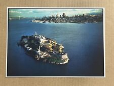 Postcard Alcatraz Prison Aerial San Francisco CA Bay City View Scape Vintage PC picture