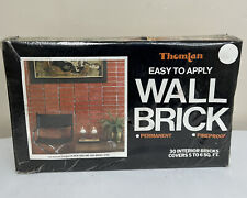 Vintage Thomlan Easy To Apply Wall Bricks 30 New England Red #120 Covers 5-6 Ft picture