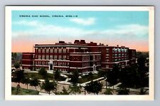Virginia MN-Minnesota, Virginia High School, Antique, Vintage Souvenir Postcard picture
