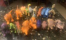 Lot Of 20 Plastic Dinosaurs Jurassic Prehistoric Mixed Sizes And Colors picture