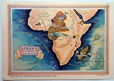 1939 Central Africa, Madagascar, Congo, Gabon, Cameroon, Pictorial Map picture