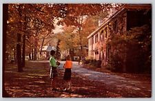 The Andrews School Chrome Postcard Willoughby Ohio Fall Calls 1960s picture
