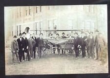 REAL PHOTO FAYETTEVILLE OHIO VOLUNTEER FIRE DEPARTMENT FIREMEN POSTCARD COPY picture