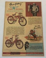 1950 GENE AUTRY Monark bicycles ad ~ FLYING A WESTERNERS ~ Silver King picture