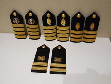Lot of 4 pairs ~ (2) Captain (1) Commander &  Lieutenant ~ NAVY shoulder boards picture