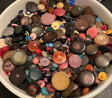 Fun & Unique Vintage Shank Buttons Many Materials & Backings -  Colorful  Lot E1 picture