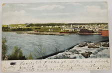 1907 Scenic River Town View Lisbon Falls Maine Undivided Postcard picture