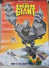 Warner Brothers percent's  Iron Giant 27 x40    DVD promotional Movie poster picture