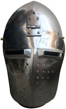Medieval Heavy 14 Gauge Steel Bascinet Helmet ABS picture