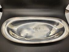 The Middletown Plate company # 319 silver plated tray, trinket dish picture