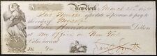 1854 **NEW YORK** $500 PROMISSORY NOTE+(BEAUTIFUL GRAPHIC) VIGNETTES  SCARCE picture
