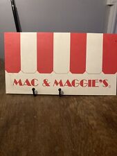 Rare Mac and Maggies Menu Roanoke VA picture