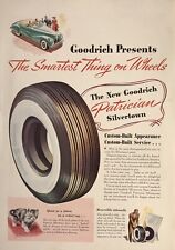 1940 Goodrich Tire Patrician Silvertown Quiet as Kitten on Velvet PRINT AD picture
