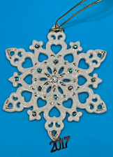 Lenox 2017 Annual Gemmed Porcelain Snowflake Ornament picture