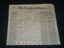 2020 JUNE 6 NEW YORK TIMES - JOBLESS RATE DIPS DEFYING OUTLOOK; U. S. STOCKS UP picture