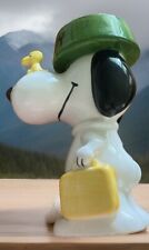 Snoopy & Woodstock Ceramic Plant Vase Reproduction of 1960’s Classic 7” Tall picture