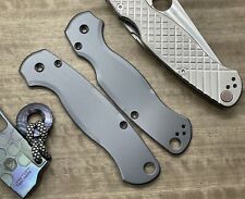 Brushed black Zirconium scales for Spyderco Paramilitary 2 PM2 picture