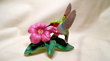 Vintage Garden Bird Vibrant Colorful Lenox Porcelain Hummingbird Figurine Taiwan picture