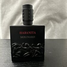 FREE SHIPPING Lalique Habanita De Molinard Black Glass Bottle 75ml 2.5 Oz Empty picture