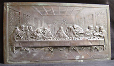 Antique Italy The Last Supper according to Leonardo da VINCI Bronze Bas-Relief picture