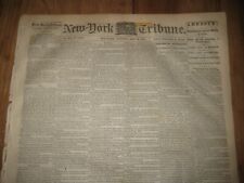 1865 NY Newspaper, Abraham Lincoln Assassination Trial, Amnesty for Confederates picture