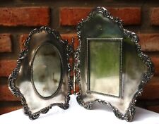 Antique Rare Reed & Barton Hinged Double Frame Portrait picture