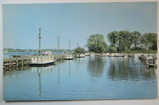 Louisville KY Yach Basin w/Ohio in Background Postcard 1966 picture