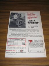 1952 Print Ad Delta Woodworking Workshop Rockwell Mfg Milwaukee,WI abc picture