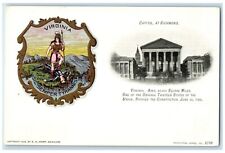 c1905 Square Miles Ratified Constitution Capitol Richmond Virginia VA Postcard picture