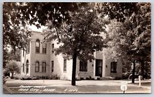 Reed City Michigan~Osceola County Courthouse~Route 10 Marker~1940s RPPC picture