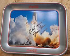 John Glenn Autographed Coca Cola Shuttle Tray picture