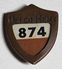 Vintage DELCO-REMY General Motors Employee ID Badge 874 picture