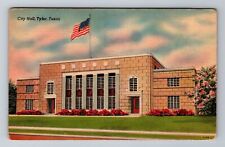 Tyler TX-Texas, City Hall, Antique, Vintage Postcard picture