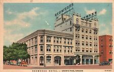 Vintage Postcard 1930's Redwoods Hotel Fire Proof Grants Pass Oregon OR picture