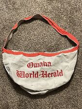 Vintage Omaha World Herald News newspaper carrier paper route Courier Bag picture